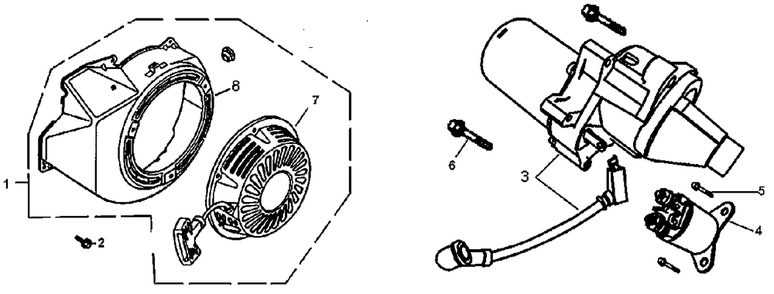 Starter Diagram and Parts List for GP7500 (6540842A - 7050161A)(2012) Generac Generator