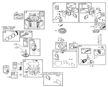 Gn-724 Engine Diagram and Parts List for 4109-1  Generac Generator