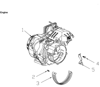 Engine Diagram and Parts List for 005939-6  Generac Generator