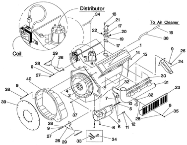Part Location Diagram of 58385A Generac Bolt, Starter