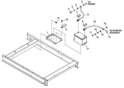 Battery 2.4l Cpl Diagram and Parts List for 0053160 (2707V24502)(2007) Generac Generator