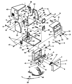 Control Panel And Connection Box Diagram and Parts List for 9679-0  Generac Generator