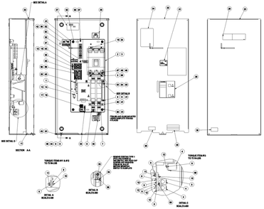 Ev 300a Service Entr Sie Diagram and Parts List for RTSY300A3S (8387376 - 8437627)(2013) Generac Generator