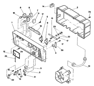 Control Panel Diagram and Parts List for 3500XL (9441-1)(9441-1) Generac Generator