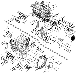 Engine Diagram and Parts List for 0049481 (3783626 - 3915123)(2004) Generac Generator