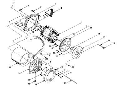 Generator 4w117e Diagram and Parts List for 9112-7  Generac Generator