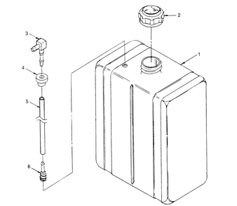Part Location Diagram of 1365-2162 Generac Cap, Fuel Tank