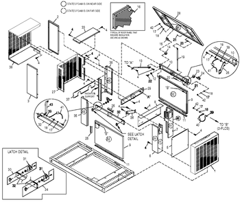 Enclosure Diagram and Parts List for 0049883 (4162285 - 4373892)(2007) Generac Generator