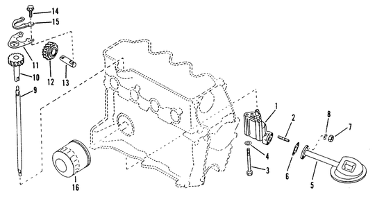 Oil Pump Diagram and Parts List for 9254-1  Generac Generator