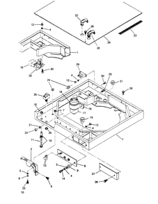 Part Location Diagram of 38071 Generac Shroud Assembly