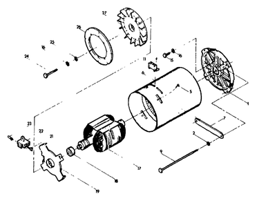 Stator Assembly Diagram and Parts List for 4W112 (8923-0)(8923-0) Generac Generator