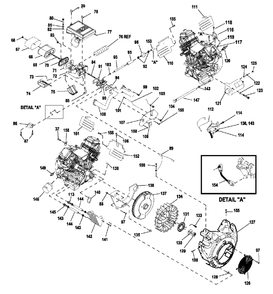 Ev Engine Gth990 Port Univ (0j3071) Diagram and Parts List for GP1750 (9366230 - 50058641)(2015) Generac Generator