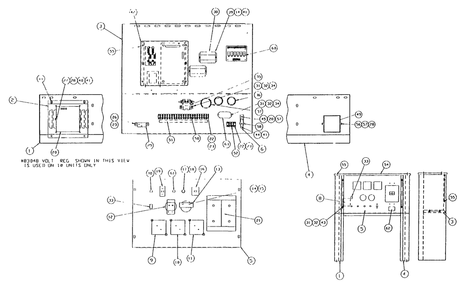 Control Panel Diagram and Parts List for 0755-4  Generac Generator