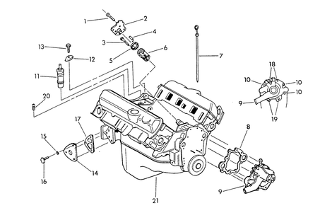 4.3 Liter Engine (Part 1) Diagram and Parts List for 9467-0  Generac Generator