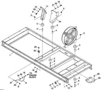 Mounting Base 60kw Diagram and Parts List for CT06030ANAN (1907V23210 - 4807V25565)(2007) Generac Generator