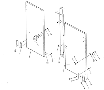 Front Radiator Kit Diagram and Parts List for 9301-3  Generac Generator
