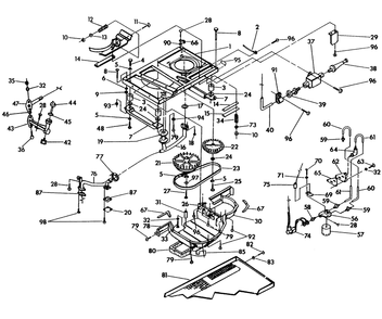 Base And Pulleys Diagram and Parts List for 0888-0  Generac Generator