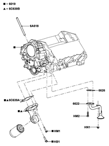 4.2l Gas Engine Oil Pump Diagram and Parts List for ET04842ANAN (5614613 - 5760317)(2010) Generac Generator