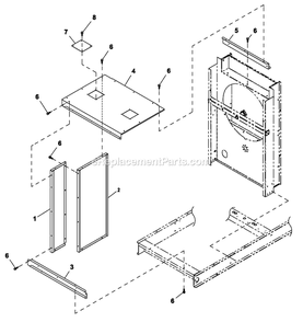 Coolsys/Fan Drive 5.4l And 4.6l Cp (2) Diagram and Parts List for QT08054JNSNA (6130357)(2010) Generac Generator