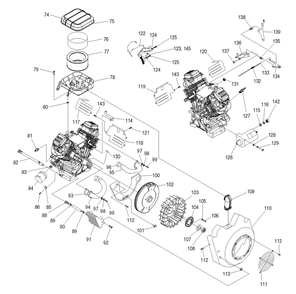 Engine 4 Diagram and Parts List for 0046753 (3981591 - 5694397)(2014) Generac Generator
