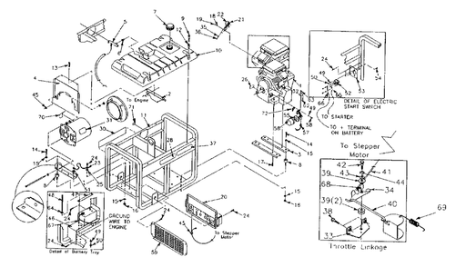 Part Location Diagram of 95962 Generac PANEL ASY DAY 10K-IC
