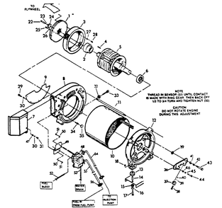 Generator Diagram and Parts List for 9135-0  Generac Generator