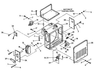 Ac Connection Panel Diagram and Parts List for 9657-0  Generac Generator