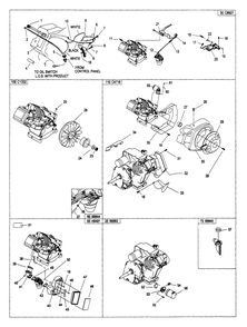 Engine (Part 1) Diagram and Parts List for 4276-0  Generac Generator