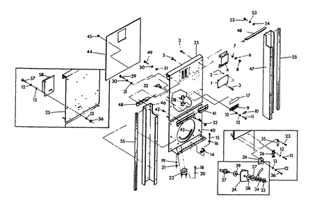 Control Panel (Back) Diagram and Parts List for 9469-3  Generac Generator