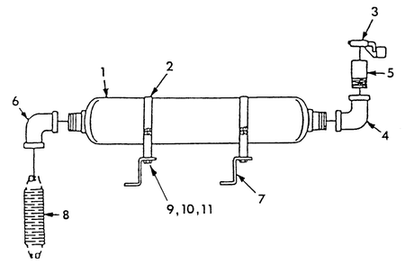 Exhaust Muffler Diagram and Parts List for 9300-1  Generac Generator