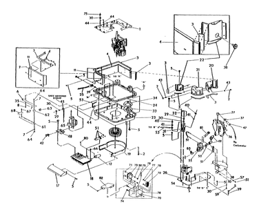 Sheet Metal Diagram and Parts List for 0803-4  Generac Generator