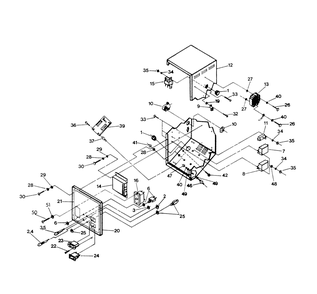 Part Location Diagram of 81903 Generac Control Box