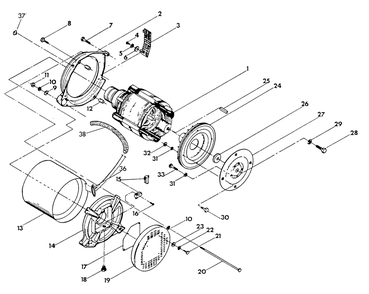 Generator Diagram and Parts List for 9105-2  Generac Generator