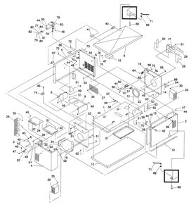 Enclosure Diagram and Parts List for 0043890 (3535636 - 3626373)(2014) Generac Generator