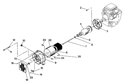 Generator Drawing No. 98495 Diagram and Parts List for GN8000E (0493-0)(0493-0) Generac Generator