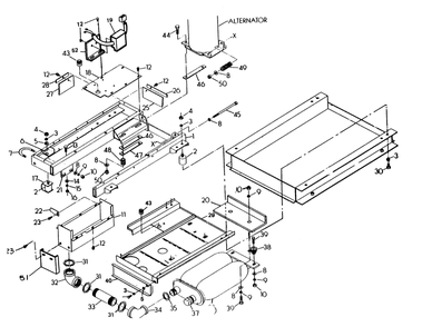 Part Location Diagram of 47081 Generac V/F Mounting Bracket