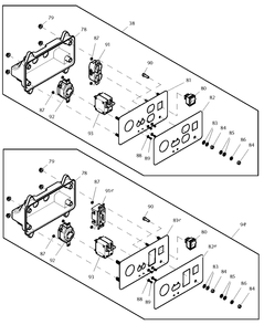 Part Location Diagram of 0J7516 Generac Nut Hex M4-0.7 G8 Yel Chr