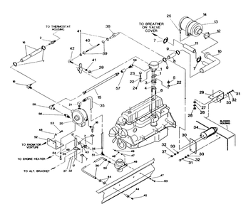 Part Location Diagram of 80767 Generac Air Cleaner Support Bracket
