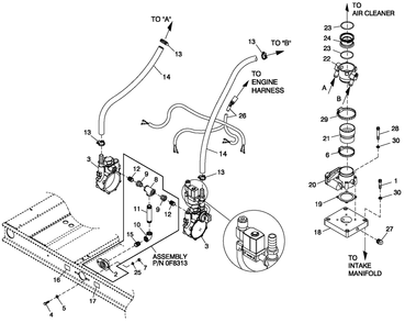 Fuel Lp Vapor 4.6l G3 80kw Diagram and Parts List for CT08046ANSN (3507V24654)(2007) Generac Generator