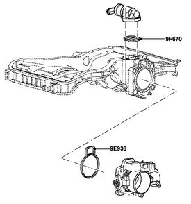 4.2l Gas Engine Throttle Body Gaskets Diagram and Parts List for ET04842ANAN (5614613 - 5760317)(2010) Generac Generator