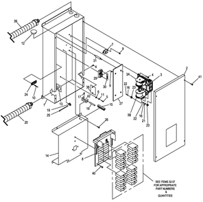 Transfer Switch Diagram and Parts List for 0052470 (4913782 - 4933931)(2007) Generac Generator