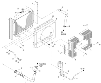 Ev Radiator 3.0l G3 Hsb Diagram and Parts List for 0049480 (3770323 - 3776820)(2003) Generac Generator