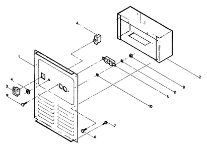 Receptacle Panel Diagram and Parts List for 5W263 (8921-0)(8921-0) Generac Generator