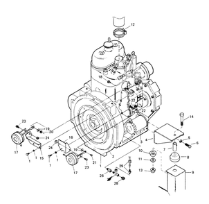 Engine (Part 1) Diagram and Parts List for 8248-1  Generac Welder