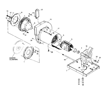 Part Location Diagram of 55802 Generac Plate, Coupling