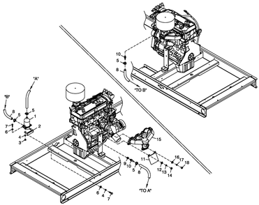 Block Heater Diagram and Parts List for QT02524ANANA (4911910)(2007) Generac Generator