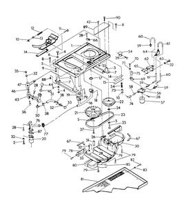 Base And Pulleys (Bottom Exhaust) Diagram and Parts List for 9426-0  Generac Generator