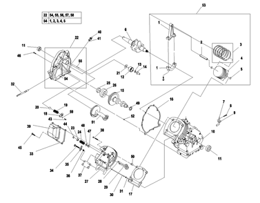 Engine Gh410 Xg7 Ps 1 Diagram and Parts List for 0058000 (5573712 - 6087570)(2010) Generac Generator
