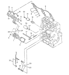 Injector Pump Diagram and Parts List for 9510-0  Generac Generator