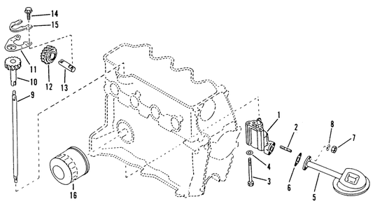 Oil Pump Diagram and Parts List for 9146-0  Generac Generator